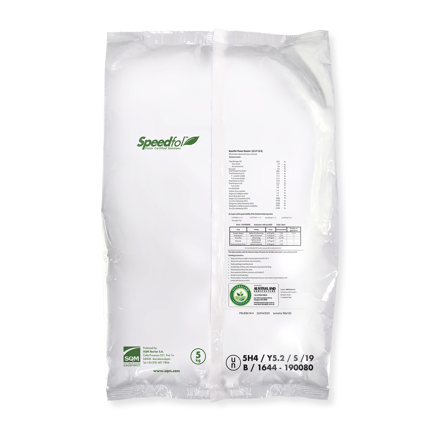 SQM NPK Fertilizer Speedfol Flower Booster 5kg